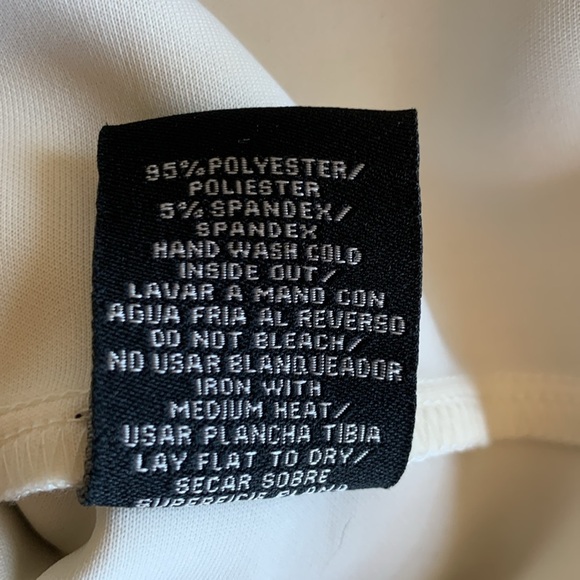 SLNY SL New York sleeveless sheath, cream, black roses, laser cut trim. 8 EUC - Picture 13 of 17